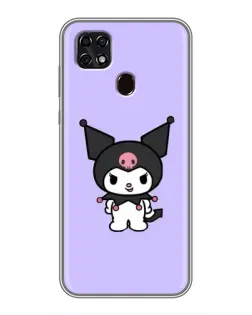 Чехол для ZTE Blade 20 Smart с картинкой «Kuromi — нежный фиолетовый»