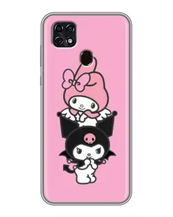 Чехол для ZTE Blade 20 Smart с картинкой «My Melody и Kuromi»