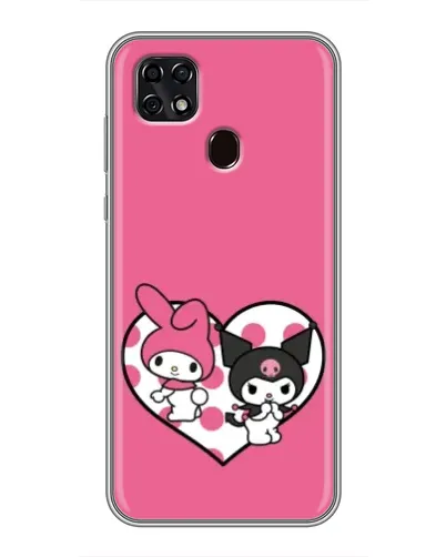 Чехол для ZTE Blade 20 Smart с картинкой «Kuromi и My Melody» Чехол для ZTE Blade 20 Smart с картинкой «Kuromi и My Melody»