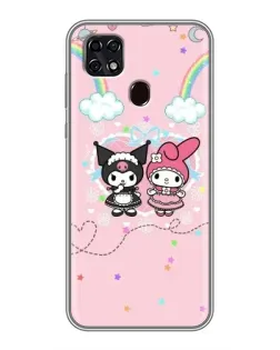 Чехол для ZTE Blade 20 Smart с картинкой «My Melody и Kuromi»