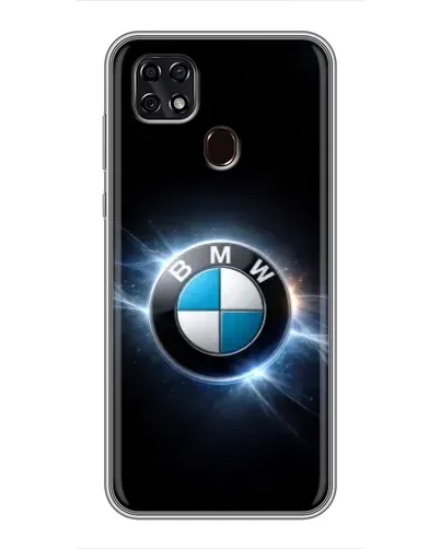 Чехол для ZTE Blade 20 Smart с картинкой «BMW — неоновое сияние»