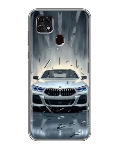 Чехол для ZTE Blade 20 Smart с картинкой «BMW в свете фар»