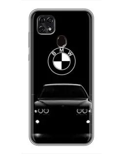 Чехол для ZTE Blade 20 Smart с картинкой «BMW — взгляд из темноты»