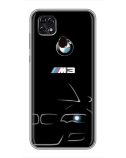 Чехол для ZTE Blade 20 Smart с картинкой «Минималистичный принт BMW M3»