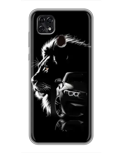 Чехол для ZTE Blade 20 Smart с картинкой «BMW и лев»