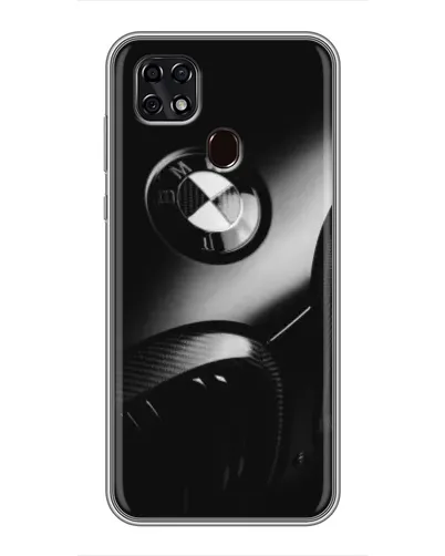 Чехол для ZTE Blade 20 Smart с картинкой «Эмблема BMW — макро»
