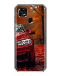 Чехол для ZTE Blade 20 Smart с картинкой «Осенняя BMW M4»