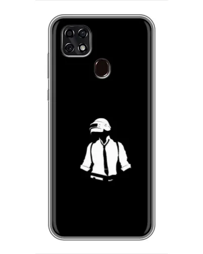 Чехол для ZTE Blade 20 Smart с картинкой «PUBG — белый шлем» Чехол для ZTE Blade 20 Smart с картинкой «PUBG — белый шлем»