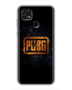 Чехол для ZTE Blade 20 Smart с картинкой «PUBG — золотой логотип»