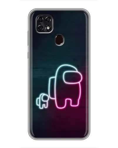 Чехол для ZTE Blade 20 Smart с картинкой «Among Us неон-арт» Чехол для ZTE Blade 20 Smart с картинкой «Among Us неон-арт»
