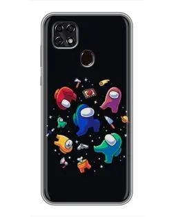Чехол для ZTE Blade 20 Smart с картинкой «Among Us космос»