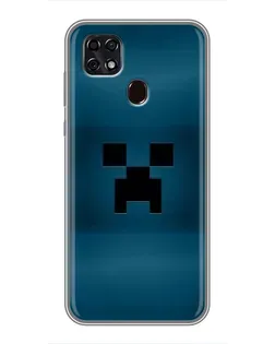 Чехол для ZTE Blade 20 Smart с картинкой «Крипер текстура»