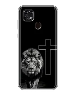 Чехол для ZTE Blade 20 Smart с картинкой «Лев и Крест»