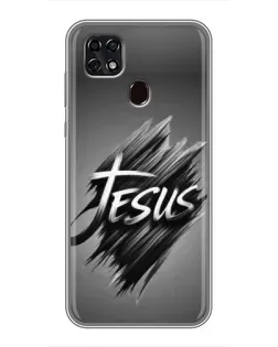 Чехол для ZTE Blade 20 Smart с картинкой «Надпись Jesus Graffiti»