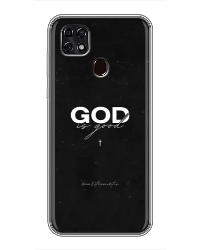 Чехол для ZTE Blade 20 Smart с картинкой «GOD — Бог над всем»