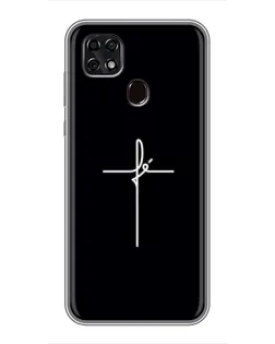 Чехол для ZTE Blade 20 Smart с картинкой «Тонкий крест»