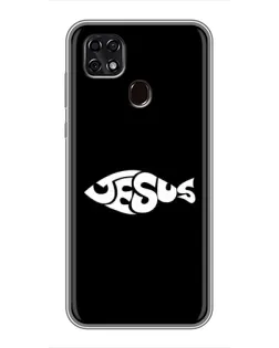 Чехол для ZTE Blade 20 Smart с картинкой «Рыба Jesus»