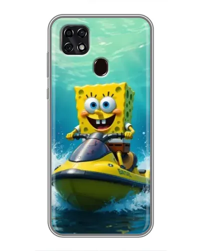 Чехол для ZTE Blade 20 Smart с картинкой «Спанч Боб на гидроцикле» Чехол для ZTE Blade 20 Smart с картинкой «Спанч Боб на гидроцикле»