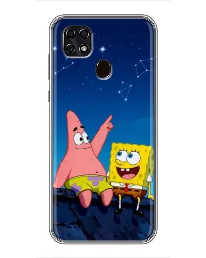 Чехол для ZTE Blade 20 Smart с картинкой «Губка Боб и Патрик ночью» Чехол для ZTE Blade 20 Smart с картинкой «Губка Боб и Патрик ночью»