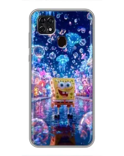 Чехол для ZTE Blade 20 Smart с картинкой «Неоновый океан»