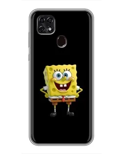 Чехол для ZTE Blade 20 Smart с картинкой «Классический Губка Боб»