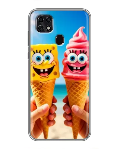 Чехол для ZTE Blade 20 Smart с картинкой «Спанч Боб мороженое» Чехол для ZTE Blade 20 Smart с картинкой «Спанч Боб мороженое»