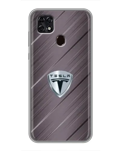Чехол для ZTE Blade 20 Smart с картинкой «Металлическая текстура Tesla» Чехол для ZTE Blade 20 Smart с картинкой «Металлическая текстура Tesla»