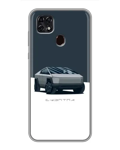Чехол для ZTE Blade 20 Smart с картинкой «Серебристый Cybertruck Tesla» Чехол для ZTE Blade 20 Smart с картинкой «Серебристый Cybertruck Tesla»