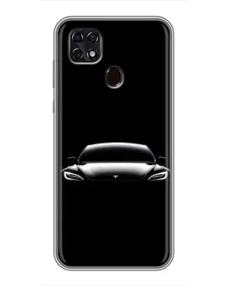 Чехол для ZTE Blade 20 Smart с картинкой «Фары Tesla Night»