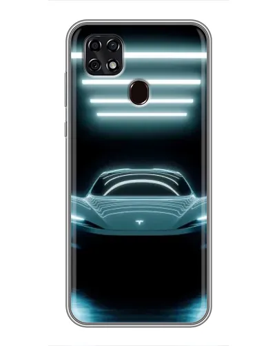 Чехол для ZTE Blade 20 Smart с картинкой «Tesla в неоне» Чехол для ZTE Blade 20 Smart с картинкой «Tesla в неоне»