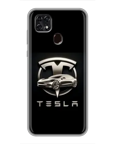 Чехол для ZTE Blade 20 Smart с картинкой «Tesla — серебристое авто» Чехол для ZTE Blade 20 Smart с картинкой «Tesla — серебристое авто»