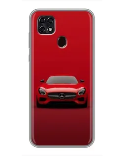 Чехол для ZTE Blade 20 Smart с картинкой «Красный Mercedes AMG»