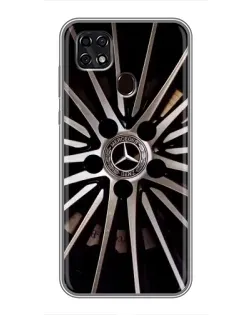 Чехол для ZTE Blade 20 Smart с картинкой «Диск Mercedes»