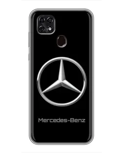 Чехол для ZTE Blade 20 Smart с картинкой «Mercedes Silver Logo»
