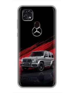 Чехол для ZTE Blade 20 Smart с картинкой «Mercedes G-Class красный»