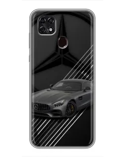 Чехол для ZTE Blade 20 Smart с картинкой «Mercedes AMG — графика»