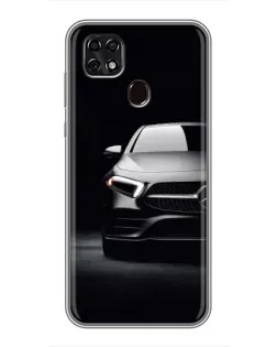 Чехол для ZTE Blade 20 Smart с картинкой «Свет фар Mercedes»