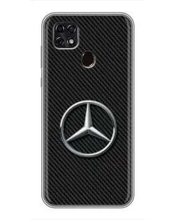 Чохол для ZTE Blade 20 Smart з картинкою «Карбоновий Mercedes стиль»