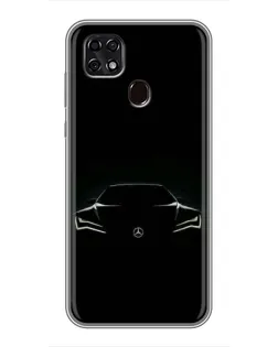 Чохол для ZTE Blade 20 Smart з картинкою «Mercedes — силует авто»