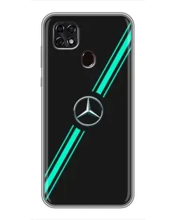 Чохол для ZTE Blade 20 Smart з картинкою «Спортивні лінії Mercedes»