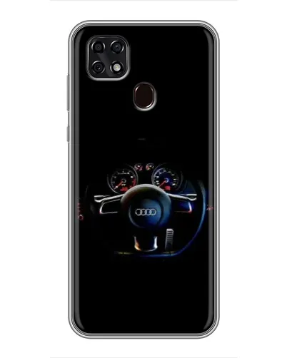 Чехол для ZTE Blade 20 Smart с картинкой «Салон Audi — руль»