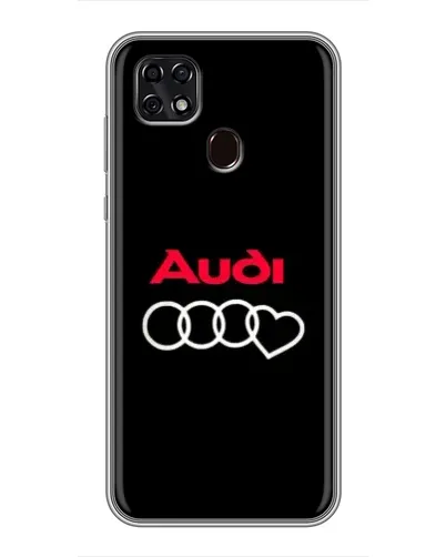 Чехол для ZTE Blade 20 Smart с картинкой «Логотип Audi Heart»