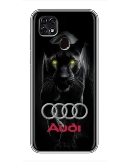 Чехол для ZTE Blade 20 Smart с картинкой «Пантера и Audi»