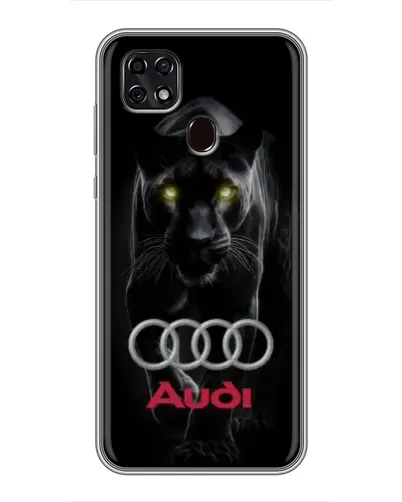Чехол для ZTE Blade 20 Smart с картинкой «Пантера и Audi»