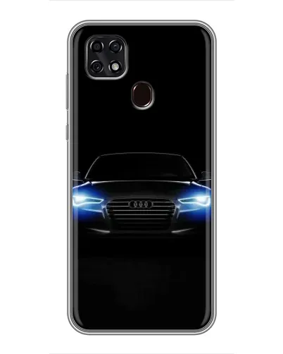 Чехол для ZTE Blade 20 Smart с картинкой «Audi в неоне»