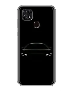 Чехол для ZTE Blade 20 Smart с картинкой «Взгляд Audi в темноте»