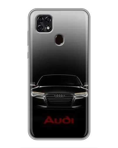 Чехол для ZTE Blade 20 Smart с картинкой «Audi — градиентный контур»