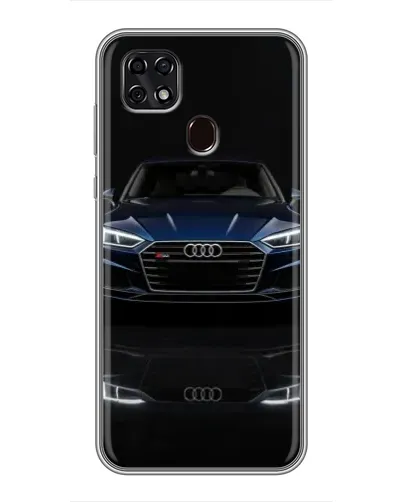 Чехол для ZTE Blade 20 Smart с картинкой «Audi — ночное отражение»