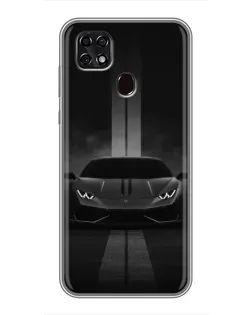 Чехол для ZTE Blade 20 Smart с картинкой «Lamborghini симметрия дорог»