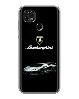 Чехол для ZTE Blade 20 Smart с картинкой «Логотип Lamborghini классика»